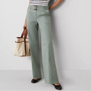 Ann Taylor Weekend Khaki Utility Pants Wide Leg Size 6 - Super Comfy
